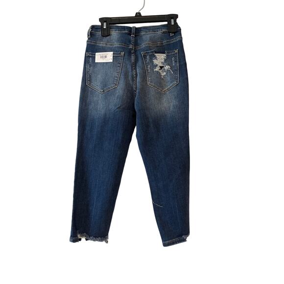 Risen Jeans NWT Dawn High Rise Distressed Size 9 29W Style RDP5146 Dark Wash - Picture 2 of 8